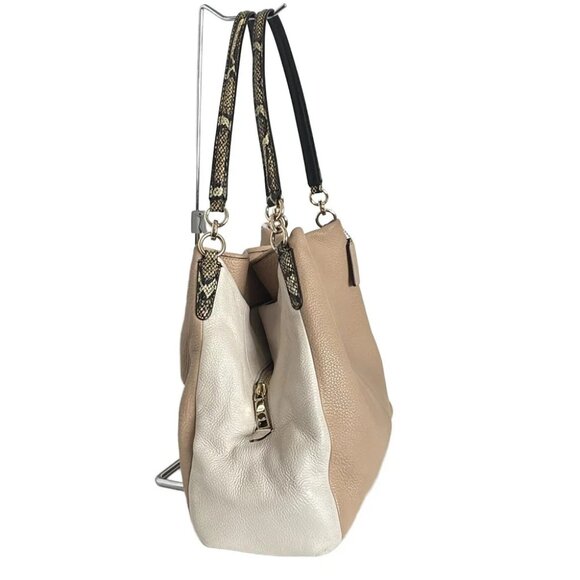 COACH Phoebe Shoulder Bag Beige Cream Leather - Shoulder Bag - Picture 2 of 9